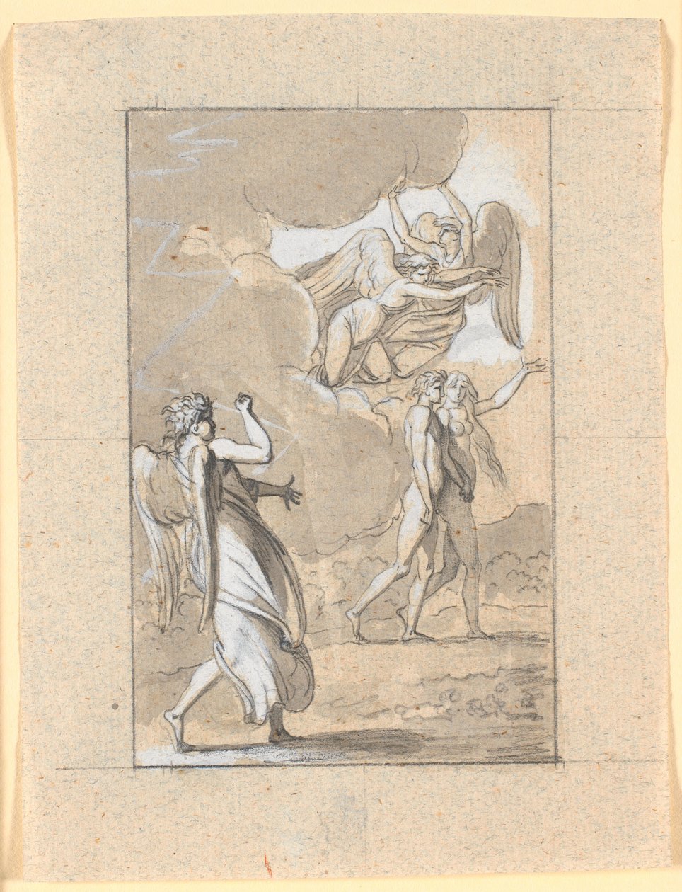 The Expulsion from Paradise by Nicolai Abildgaard
