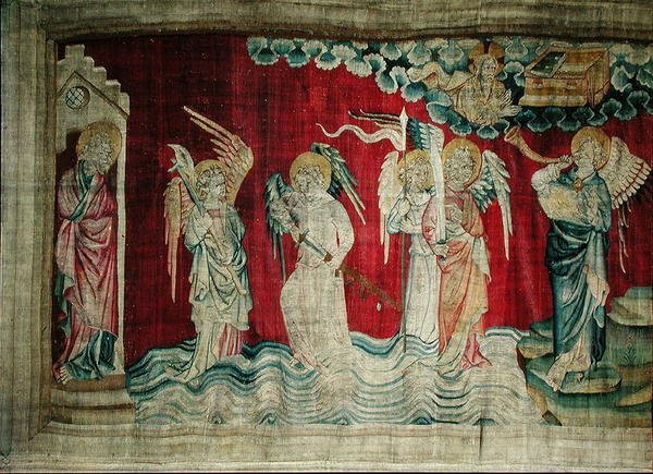 The Sixth Trumpet and the Angels of the Euphrates, from The Apocalypse of Angers by Nicolas Bataille