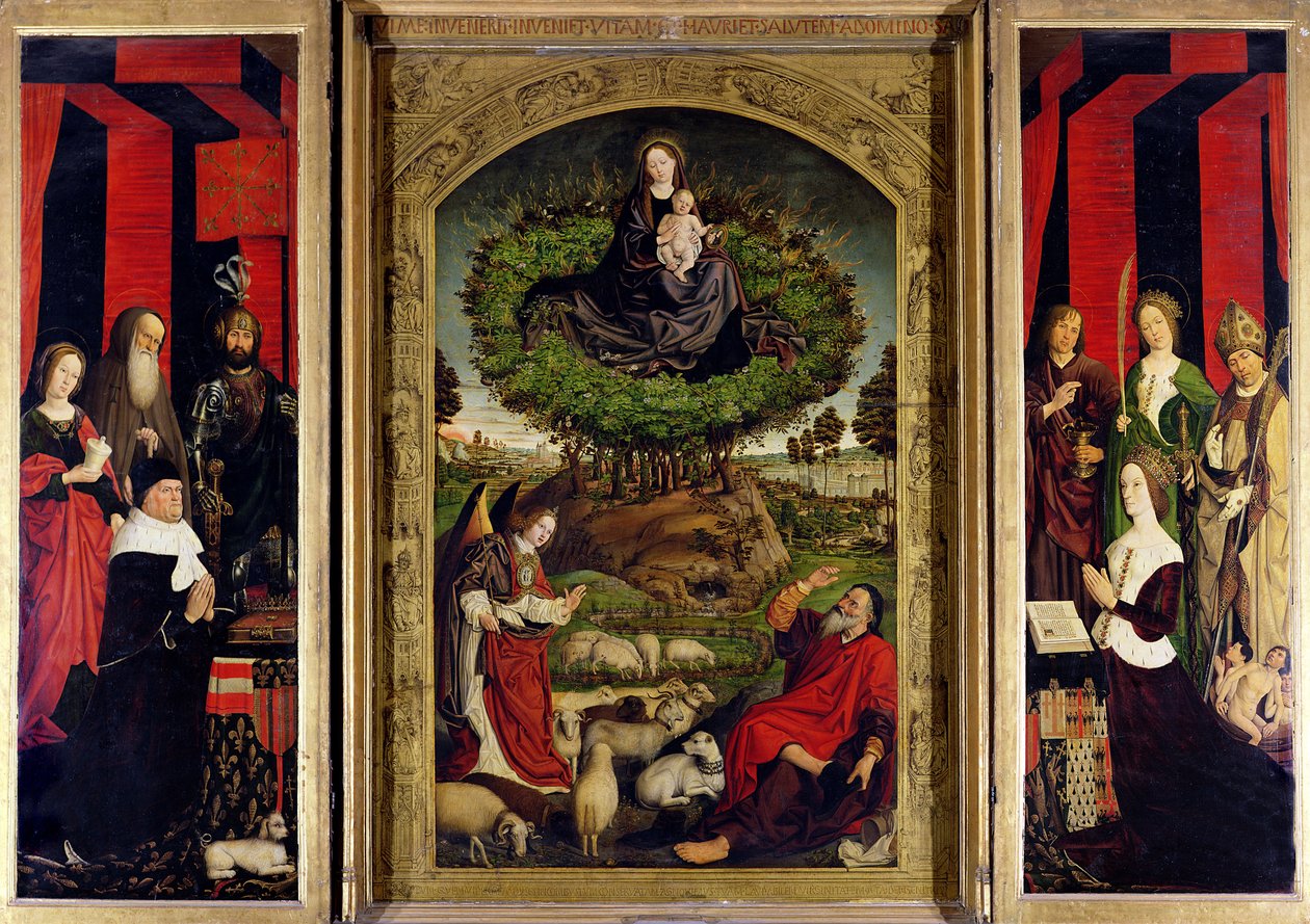 The Triptych of Moses and the Burning Bush, c.1476 (detail) by Nicolas Froment