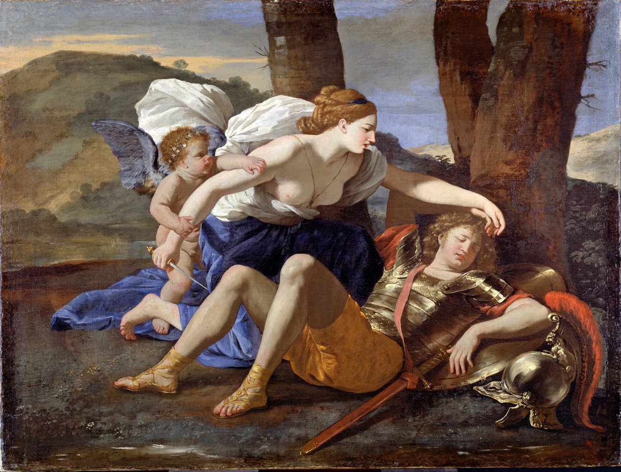 Rinaldo and Armida by Nicolas Poussin