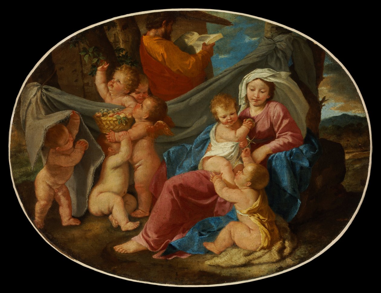 The Rest on the Flight into Egypt by Nicolas Poussin