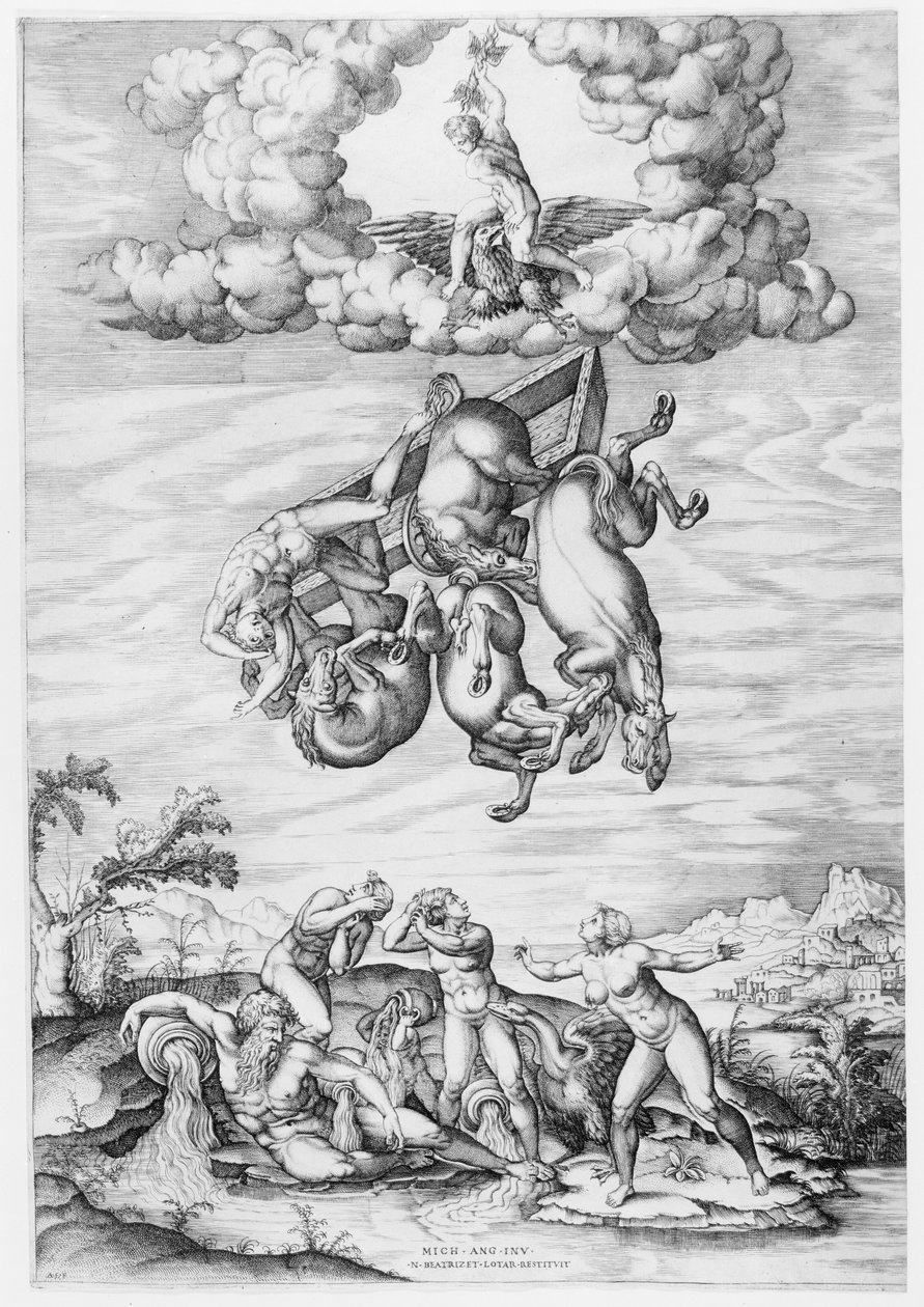 The Fall of Phaeton by Nicolas Beatrizet