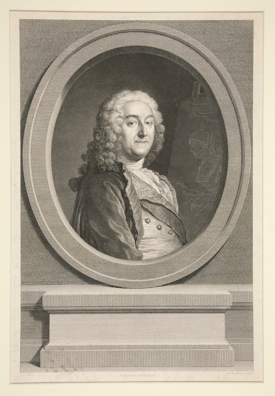 Portrait of Jean-François de Troy by Nicolas Delaunay