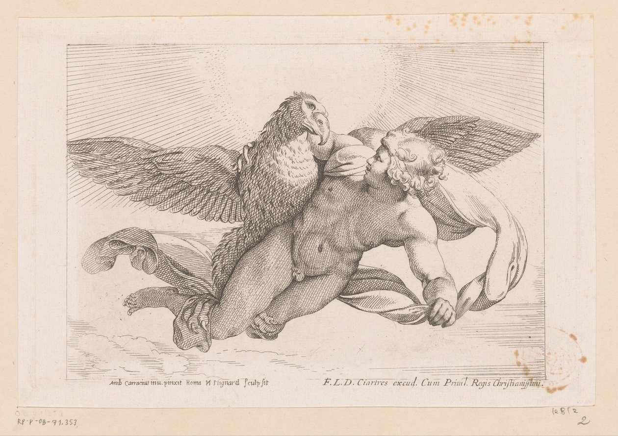 Abduction of Ganymede by Nicolas Mignard