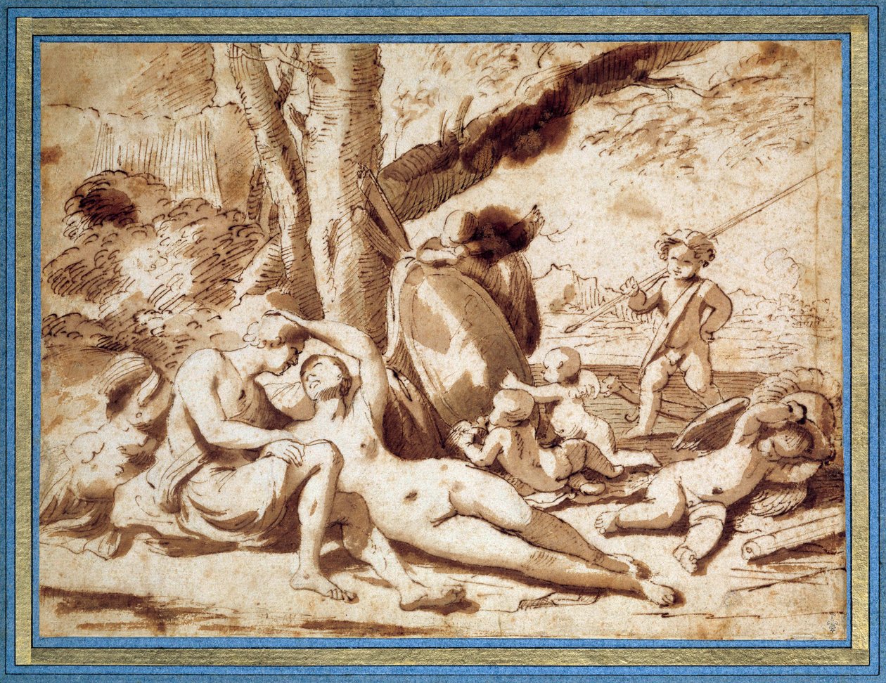 Mars and Venus by Nicolas Poussin