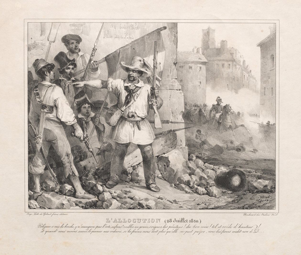 Allocution July 28, 1830 by Nicolas Toussaint Charlet