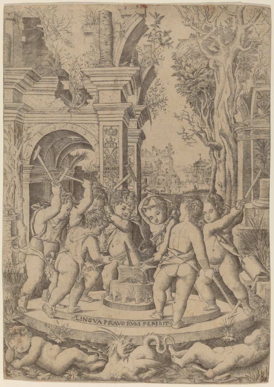 Fate of an Evil Tongue by Nicoletto da Modena