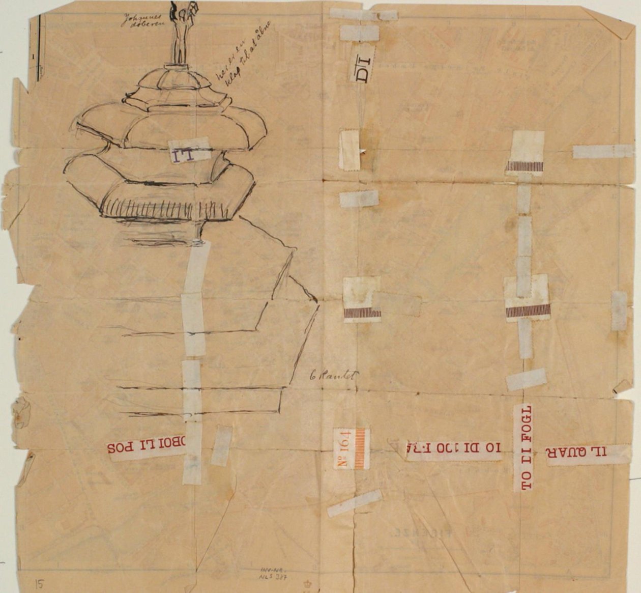 Study of a Fountain, and Notes by Niels Larsen Stevns