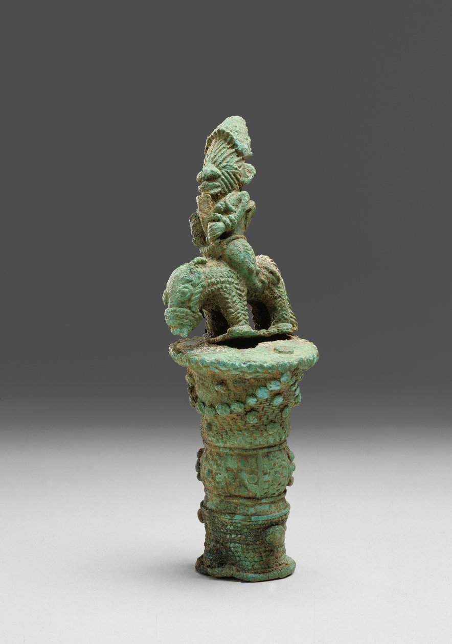 Fly Whisk Handle (bronze) by Nigerian School