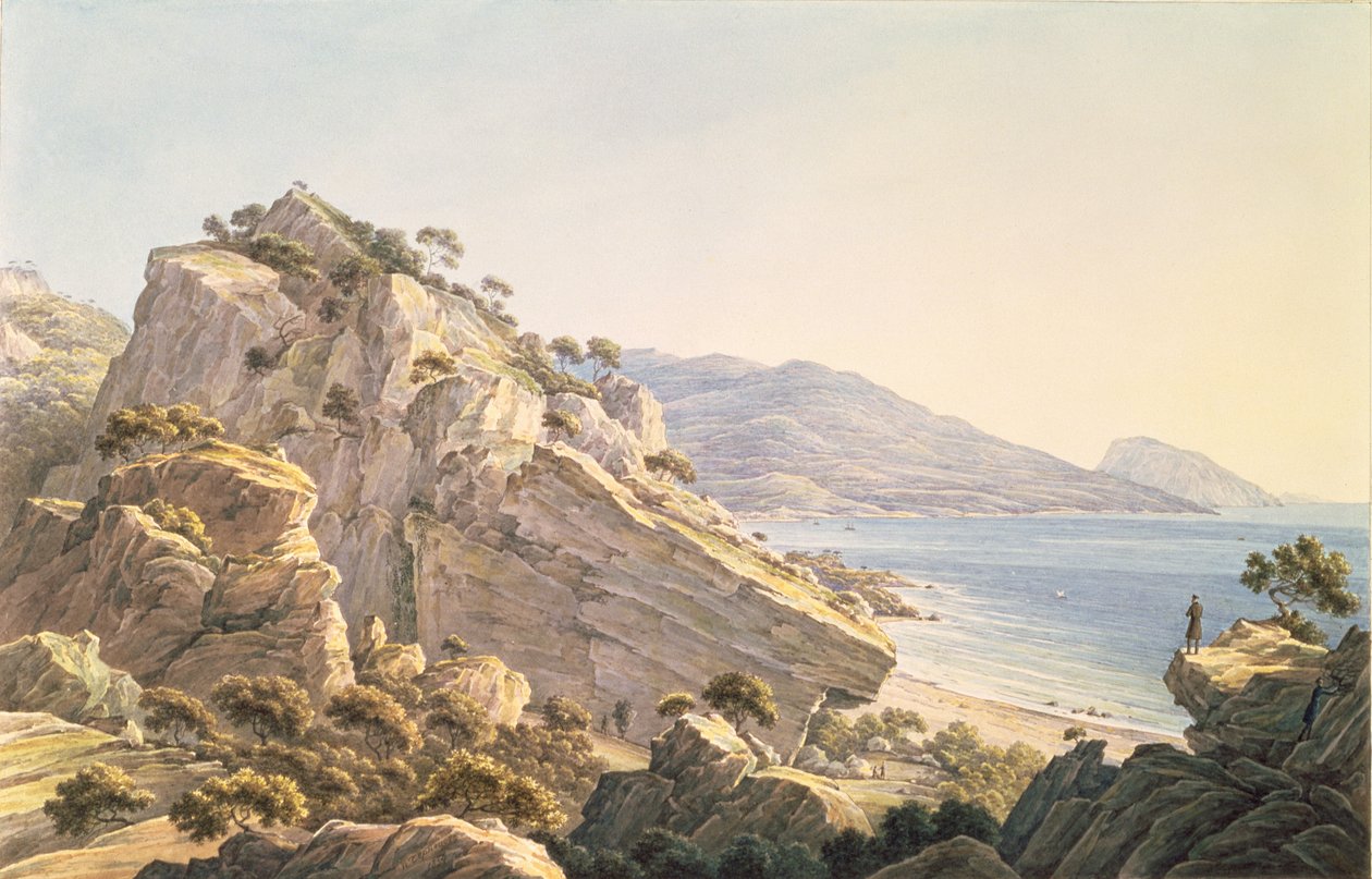 View of the Crimean coast near Oreanda, 1834 by Nikanor Grigor