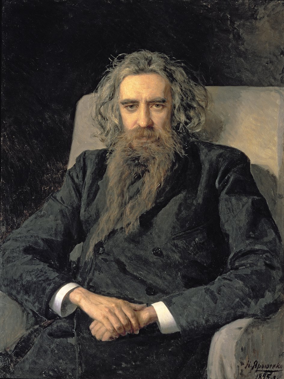 Portrait of Vladimir Sergeyevich Solovyov (1853-1900), 1895 by Nikolai Aleksandrovich Yaroshenko