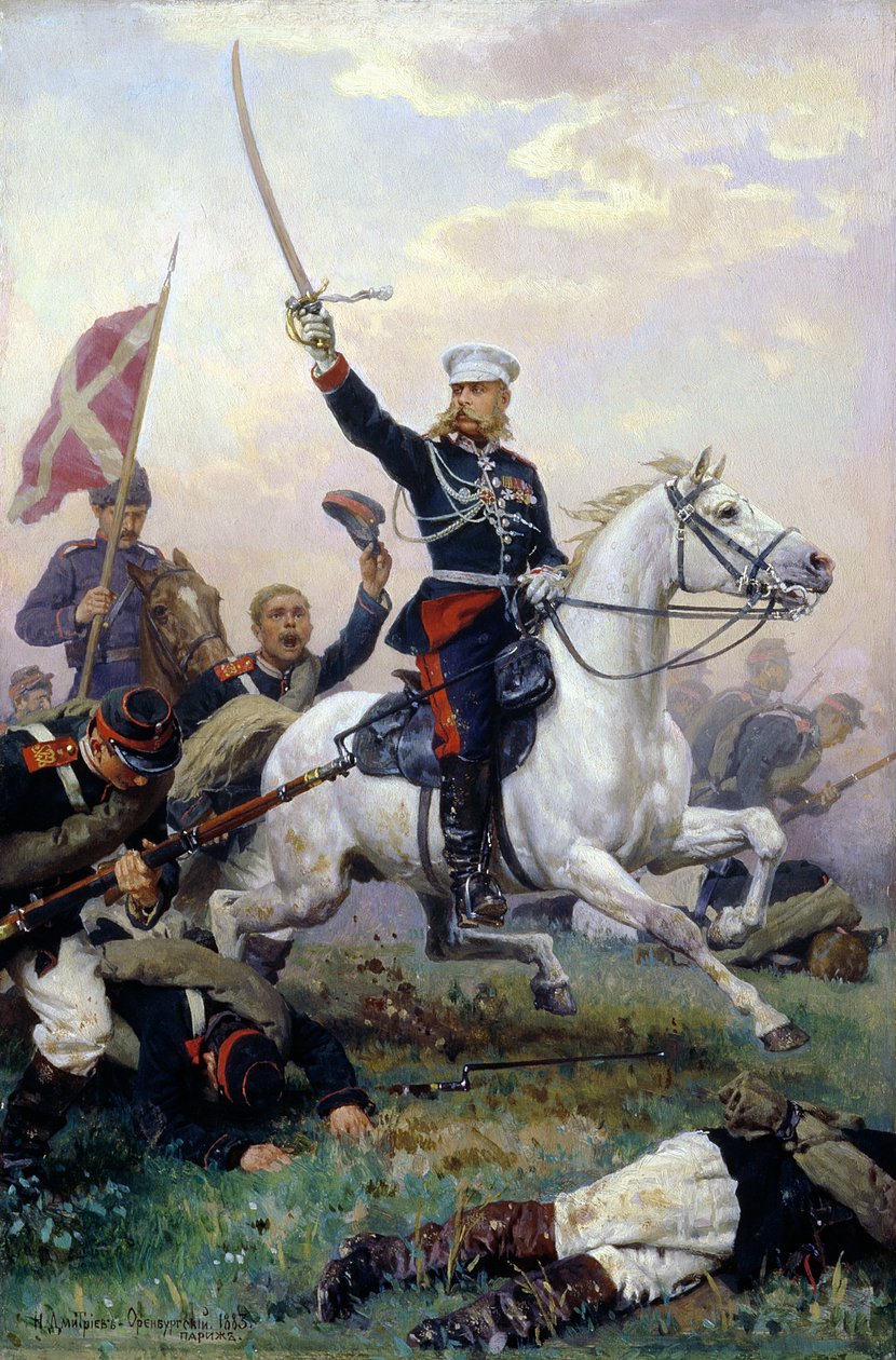 General M.D. Skobelev in the Russian-Turkish War, 1883 by Nikolai Dmitrievich Dmitriev Orenburgsky