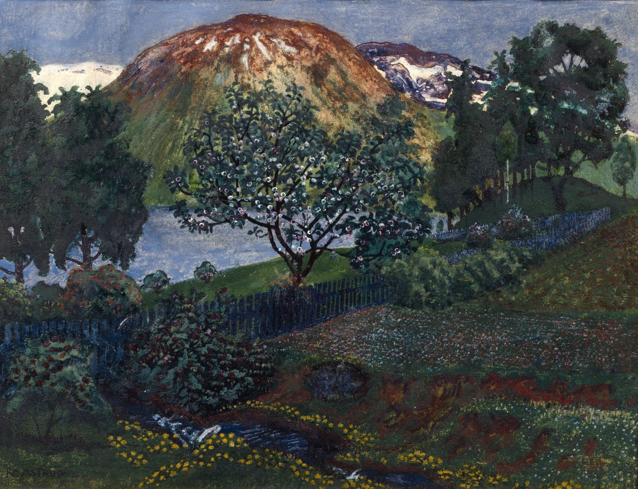 June Night in the Garden by Nikolai Astrup