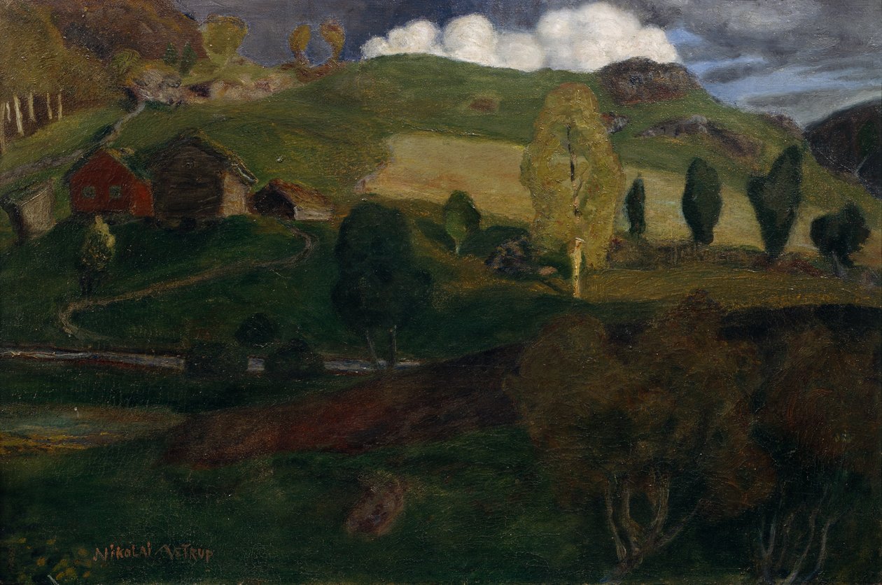 Spring evening by Nikolai Astrup