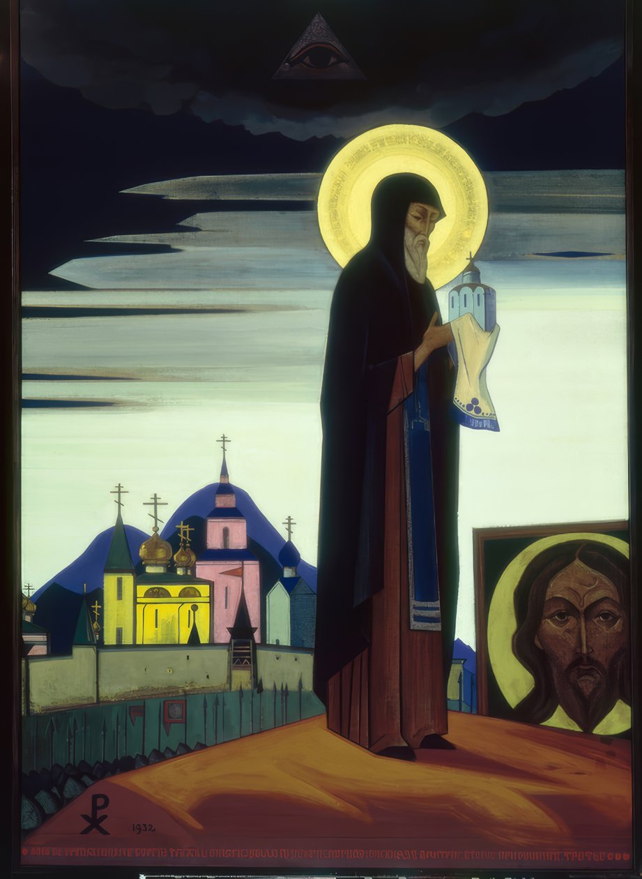 N.K. Roerich, St. Sergius of Radonezh by Nikolai Konstantinowitsch Roerich