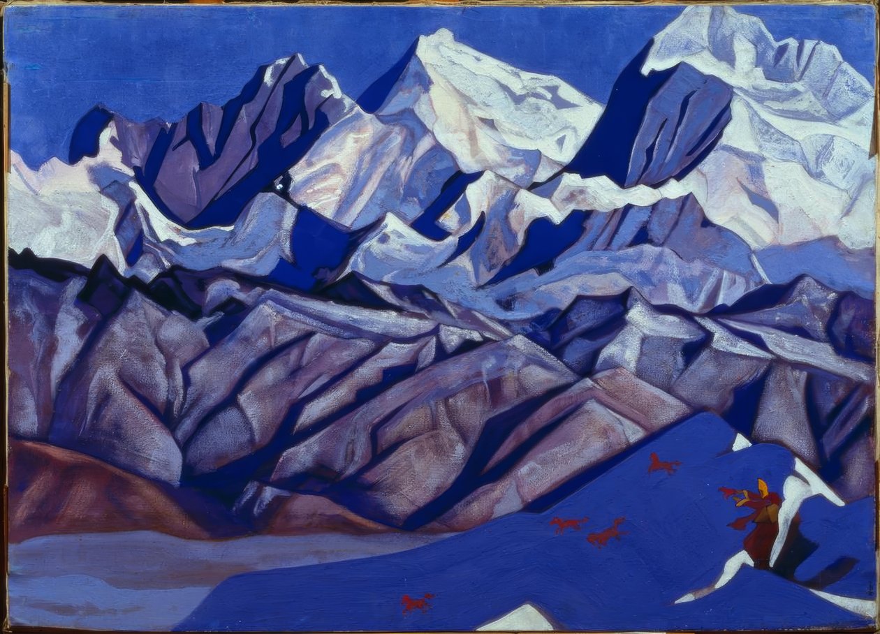 Red Horses by Nikolai Konstantinowitsch Roerich