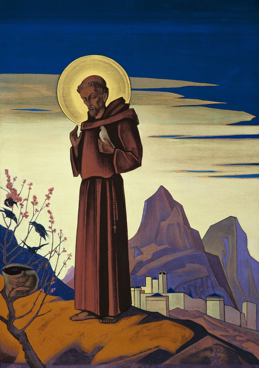 Saint Francis, 1932 by Nikolai Konstantinowitsch Roerich