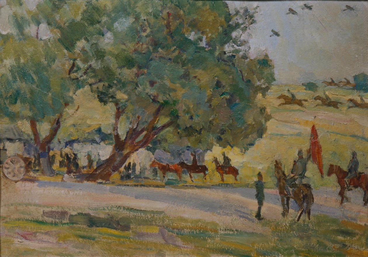 Manoeuvres near Moscow by Nikolai Pavlovich Ulyanov