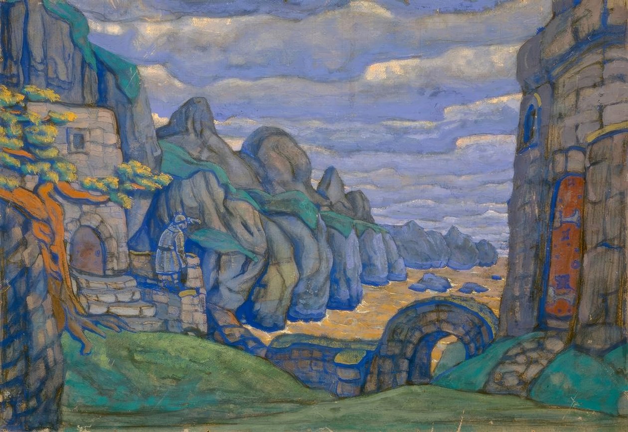 Wagner, Tristan / Stage by Roerich by Nikolai Konstantinowitsch Roerich
