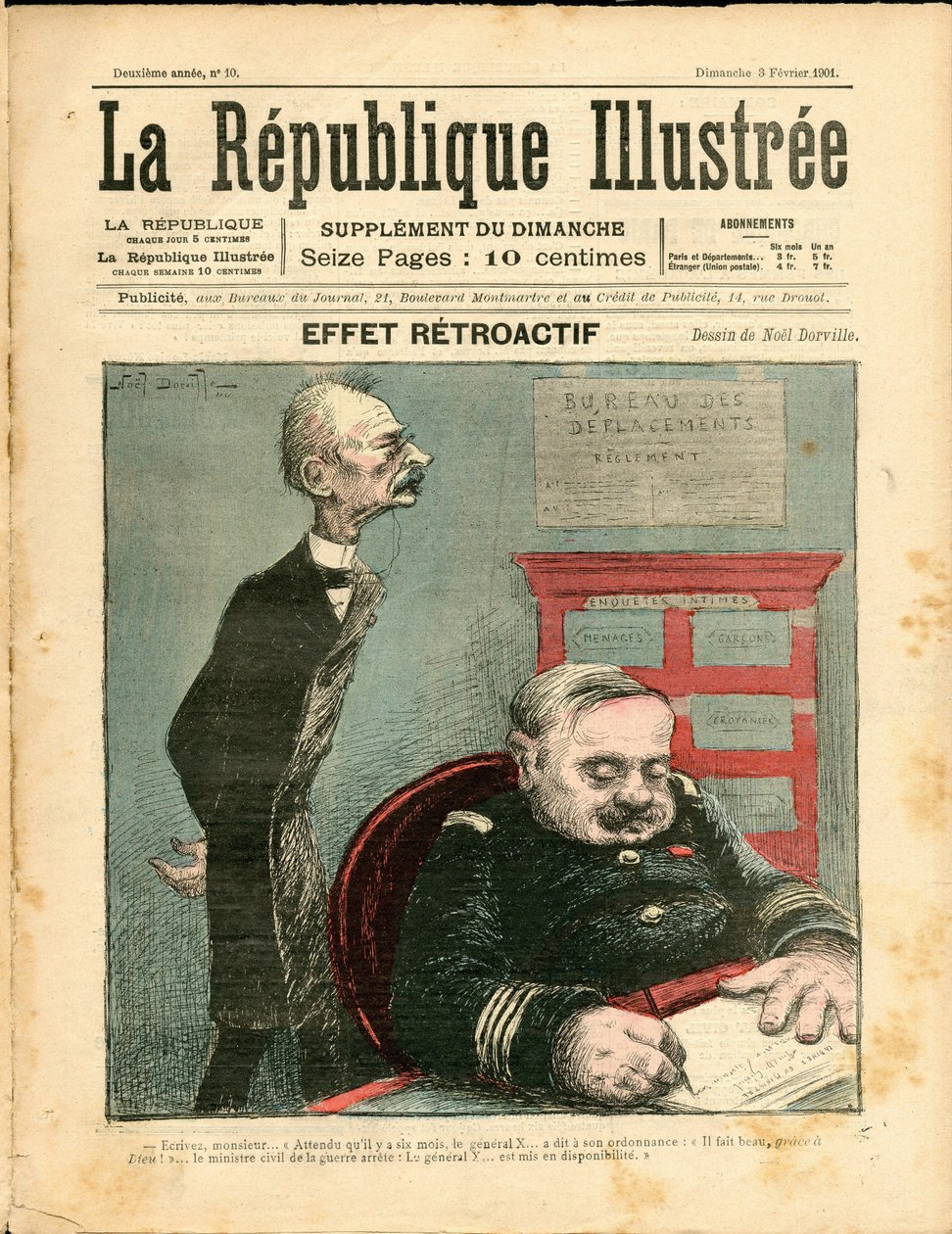 Cover of République illustrée by Noel Dorville