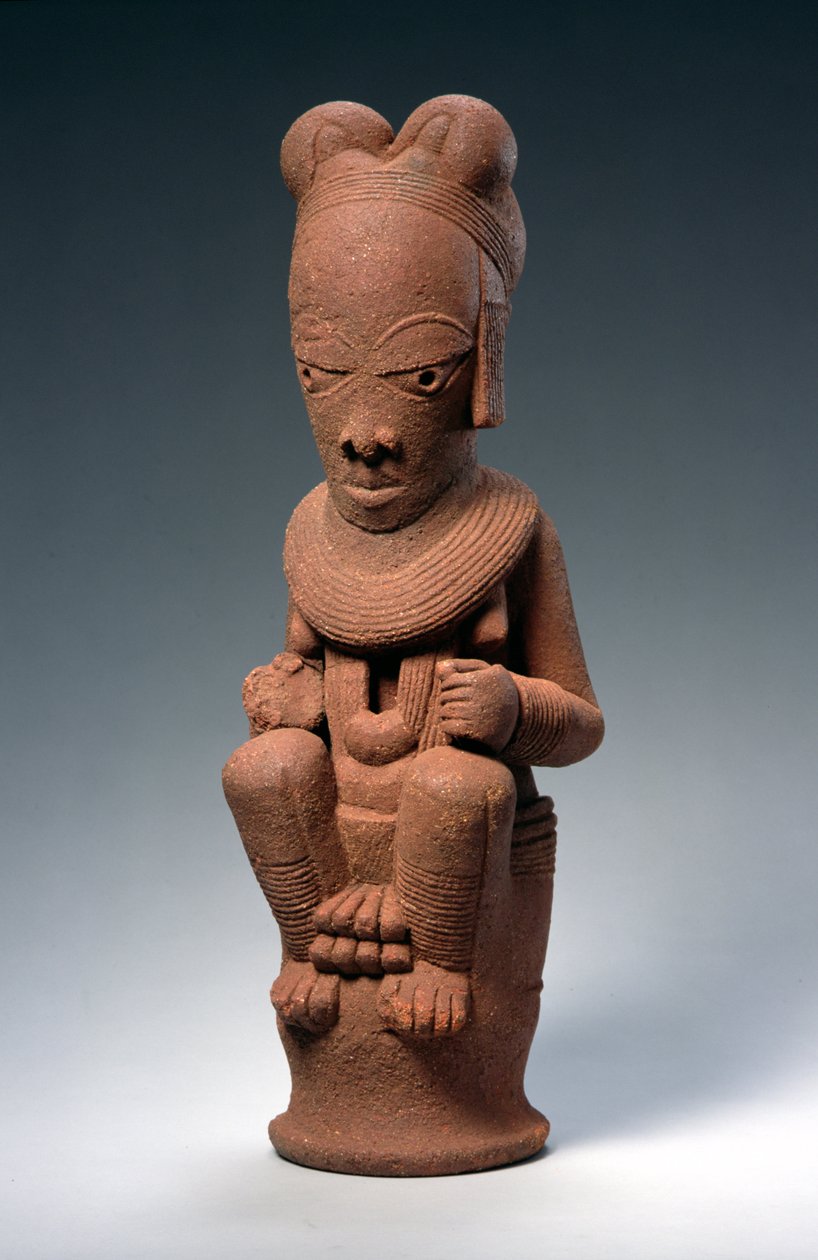 Seated female figure, Nok, Nigeria by Nok Culture