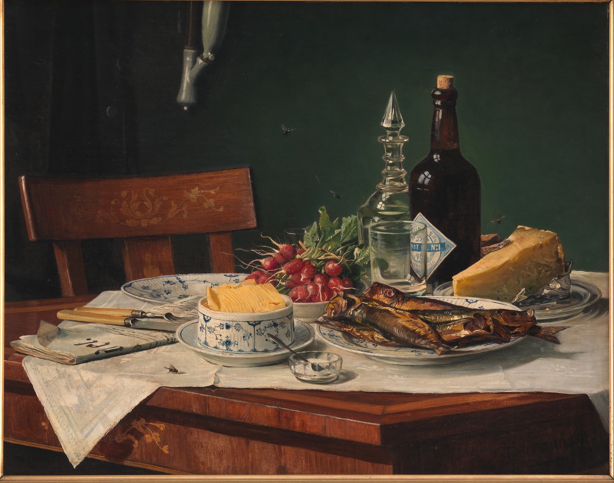 A Breakfast Table by O.A. Hermansen