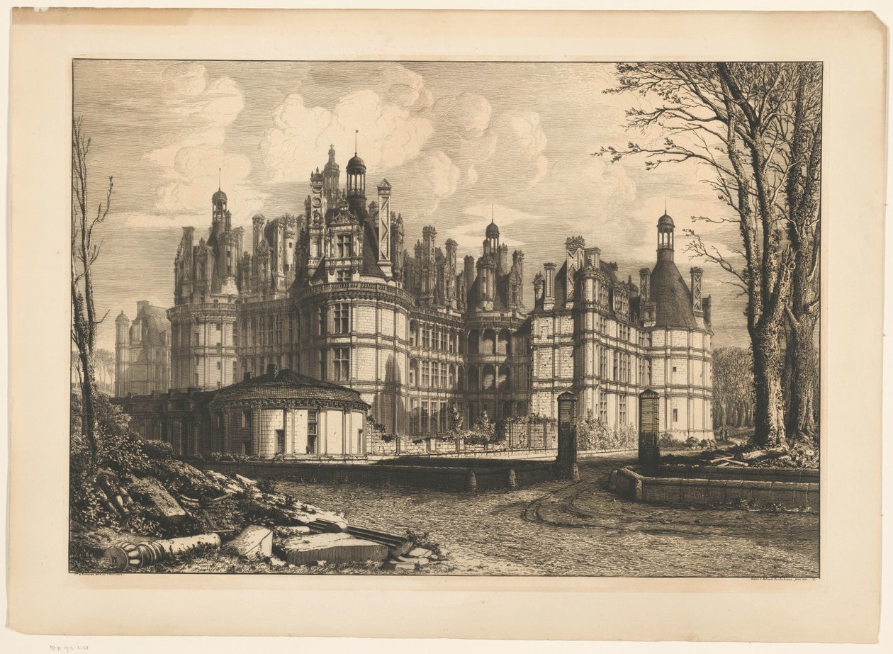 View of a Castle by Octave Guillaume de Rochebrune