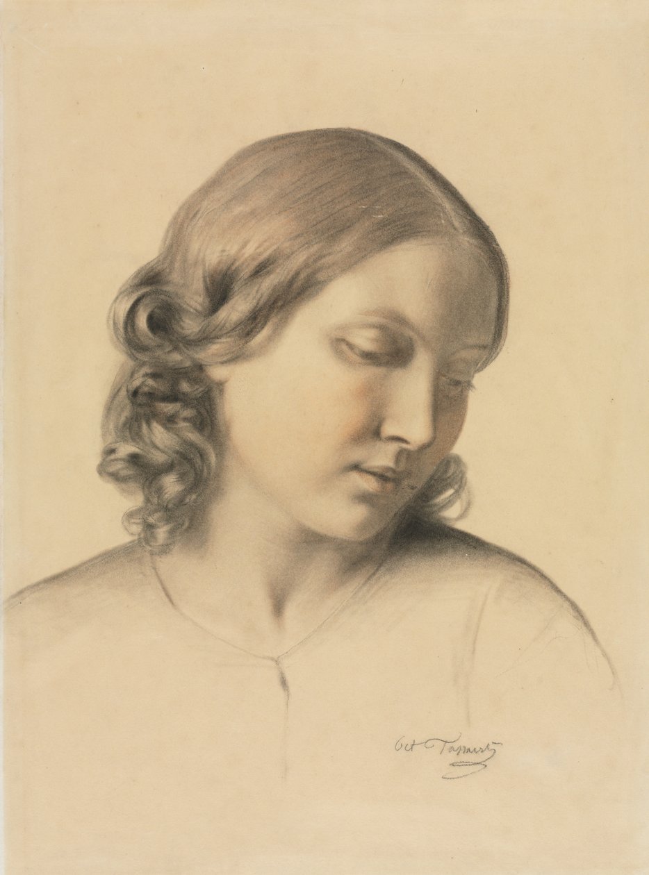 Portrait of a Young Woman by Octave Tassaert