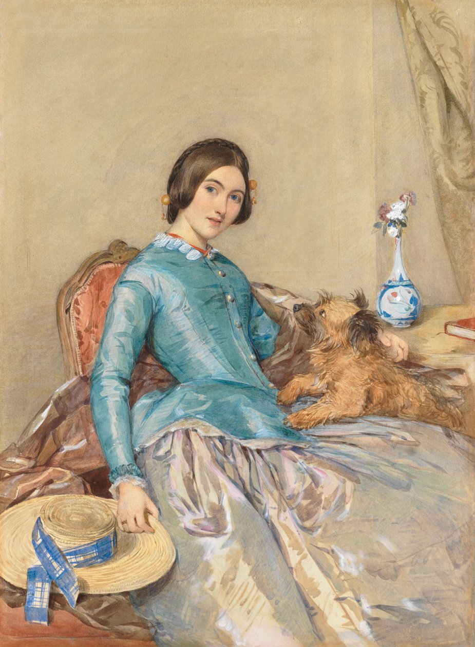 Portrait of Jane, Countess of Aylesford by Octavius Oakley