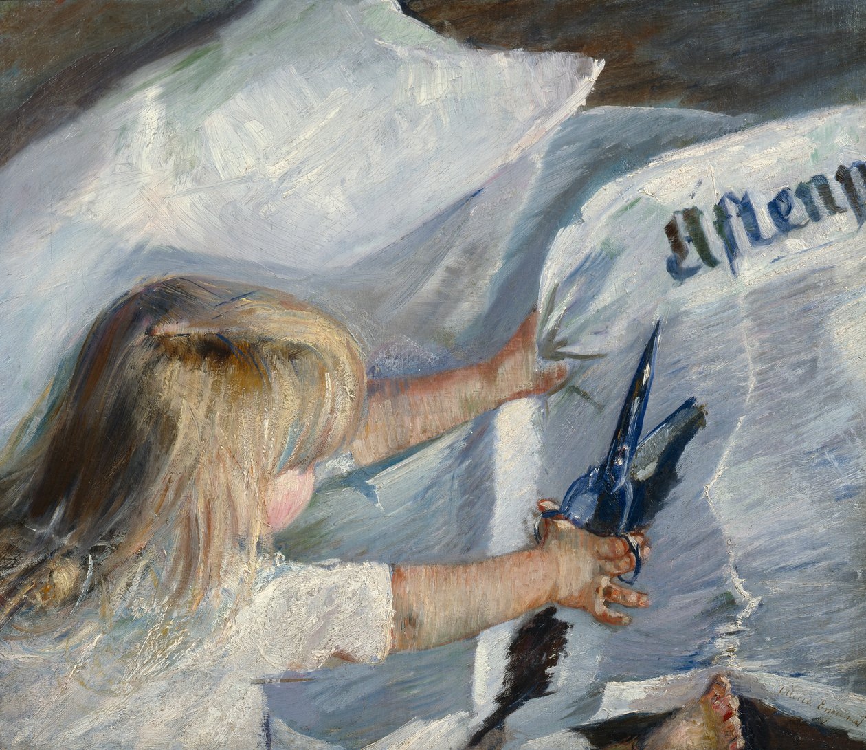 An Aftenposten Subscriber by Oda Krohg