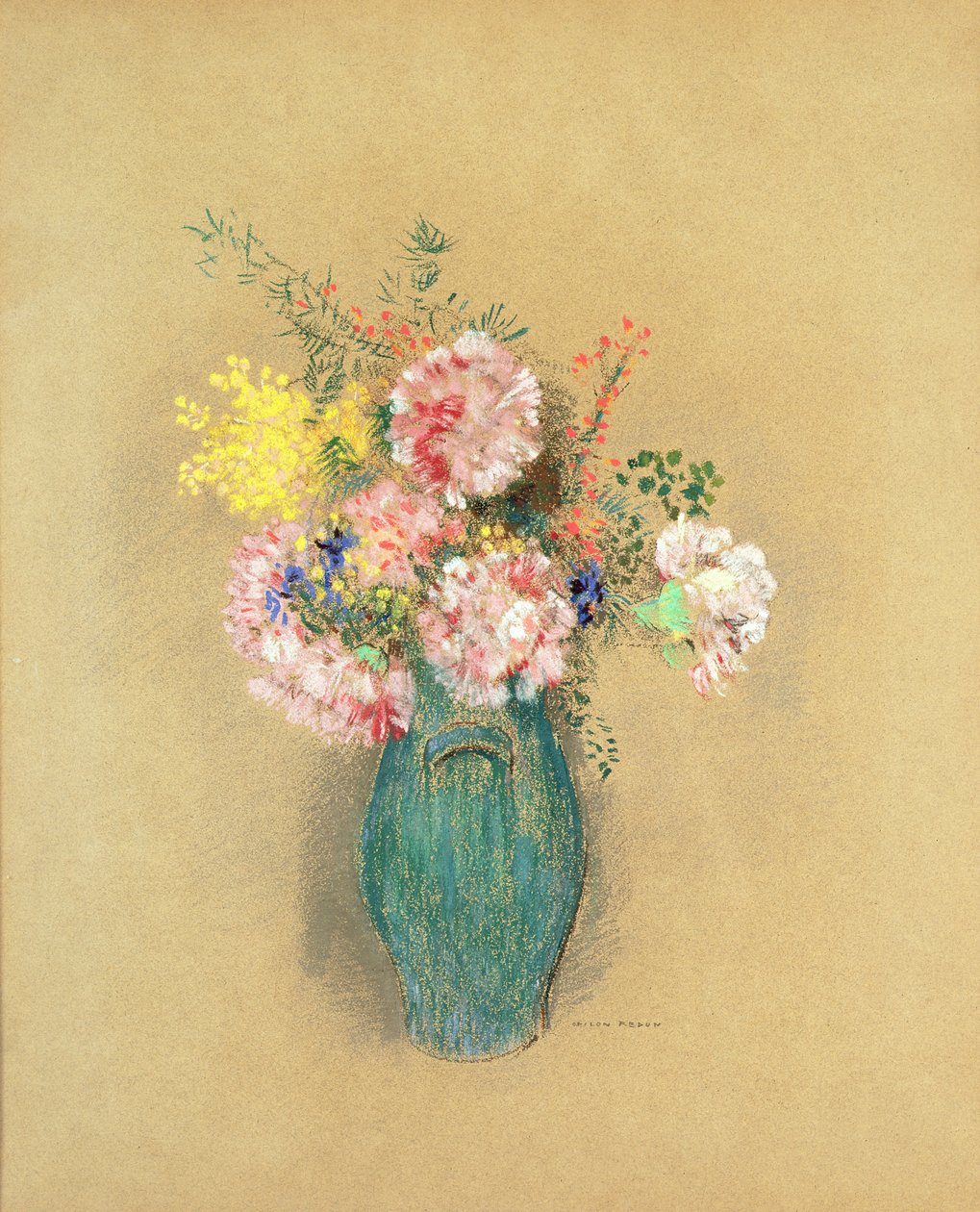 Carnations by Odilon Redon