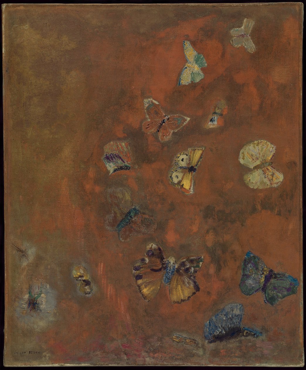Evocation of Butterflies by Odilon Redon