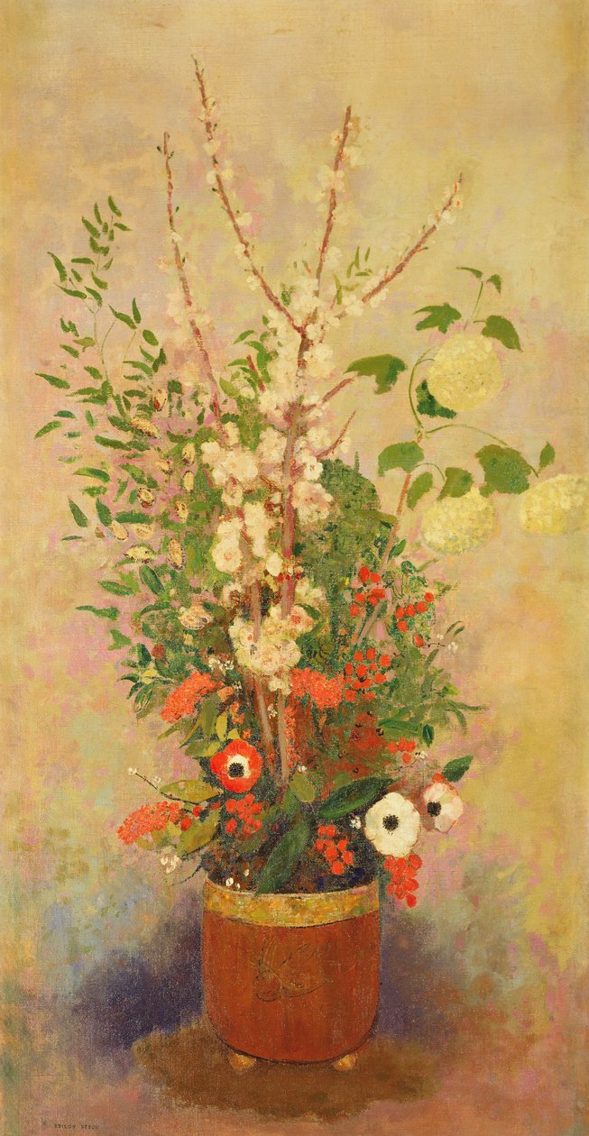 Flowers, c.1905-6 by Odilon Redon
