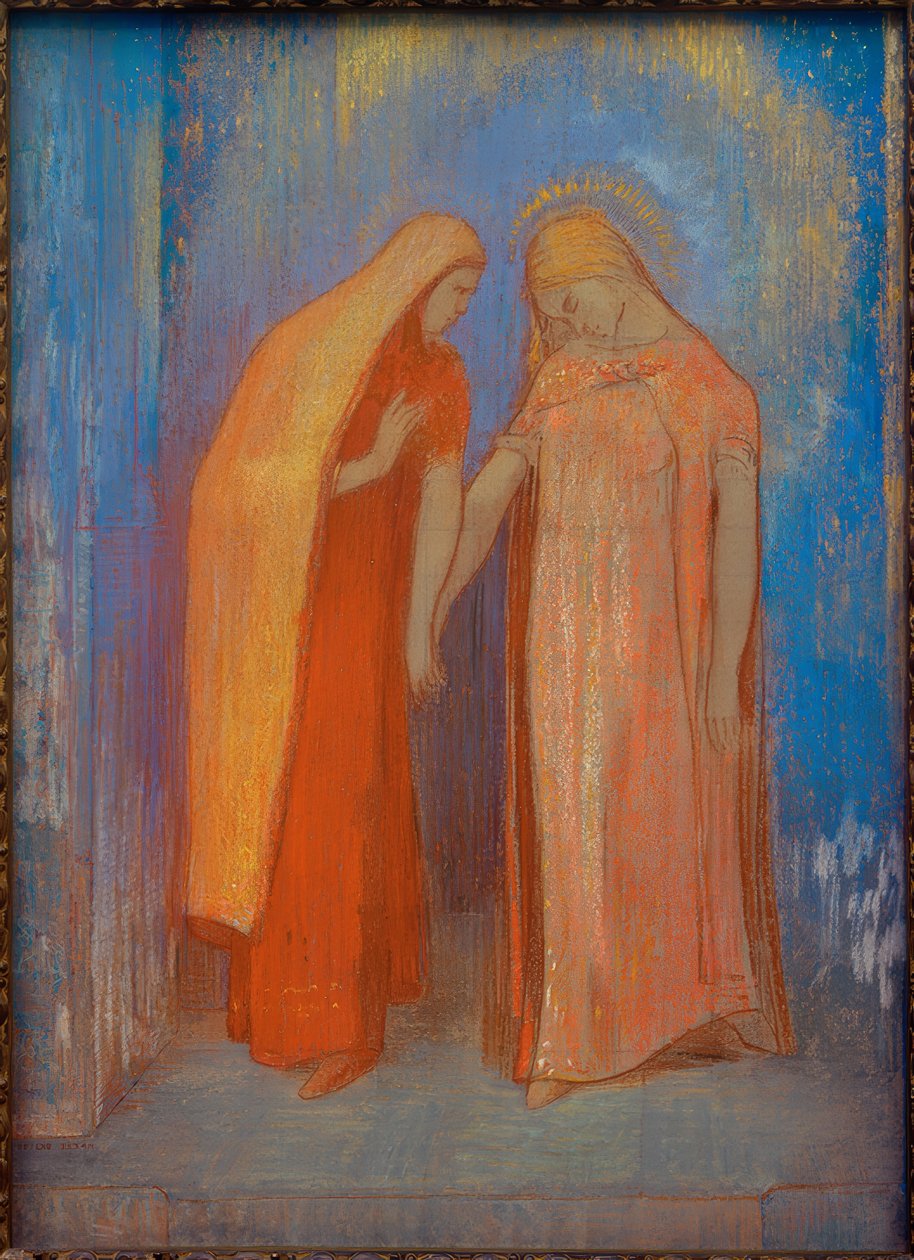 Mystical Conversation by Odilon Redon