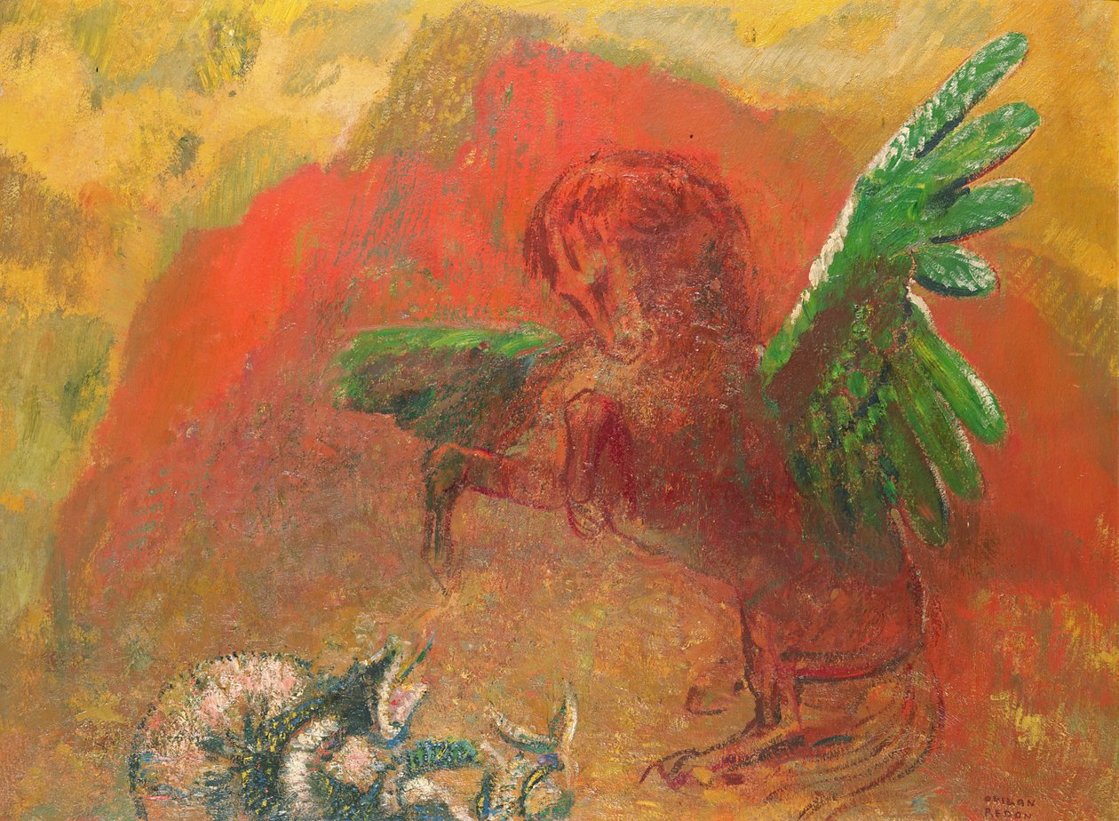 Pegasus Triumphant by Odilon Redon