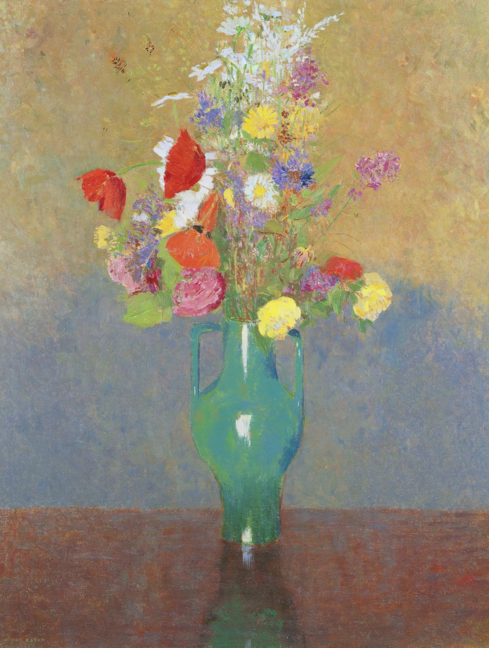 The Green Vase, c.1900 by Odilon Redon