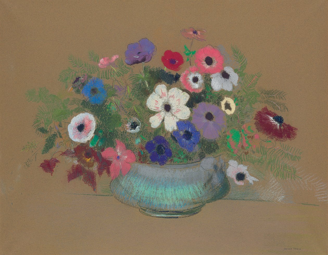 Anemones by Odilon Redon