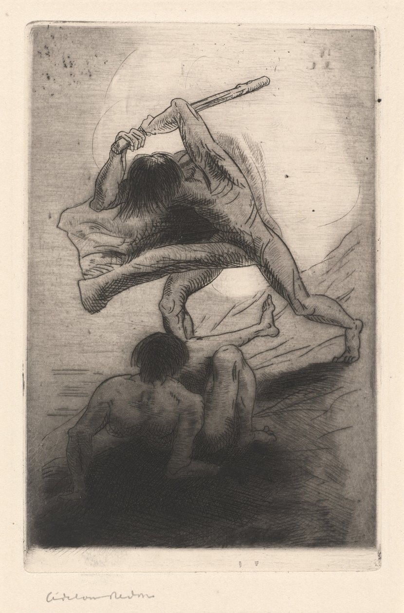 Cain and Abel by Odilon Redon