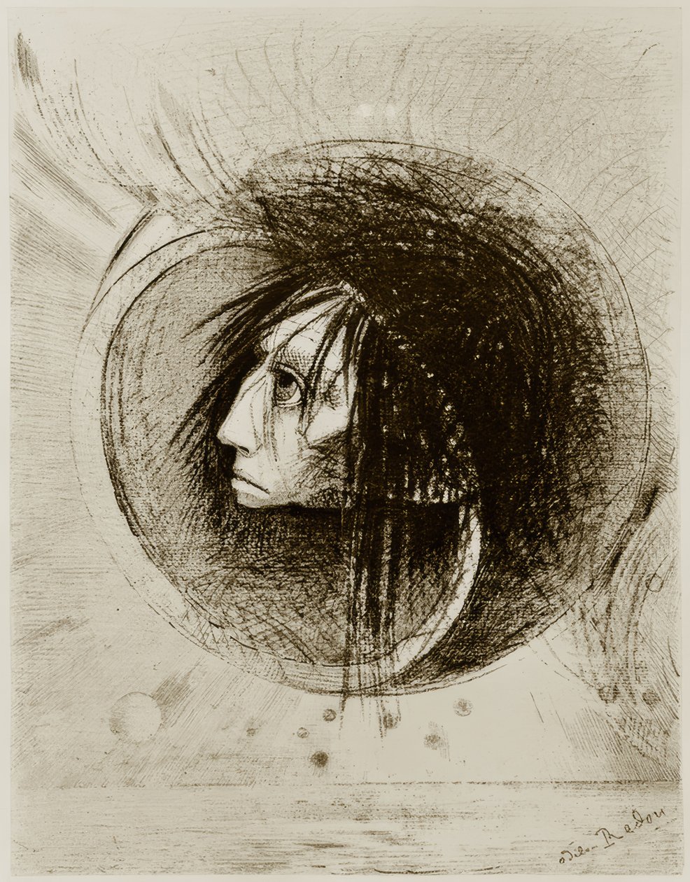 The Escape by Odilon Redon