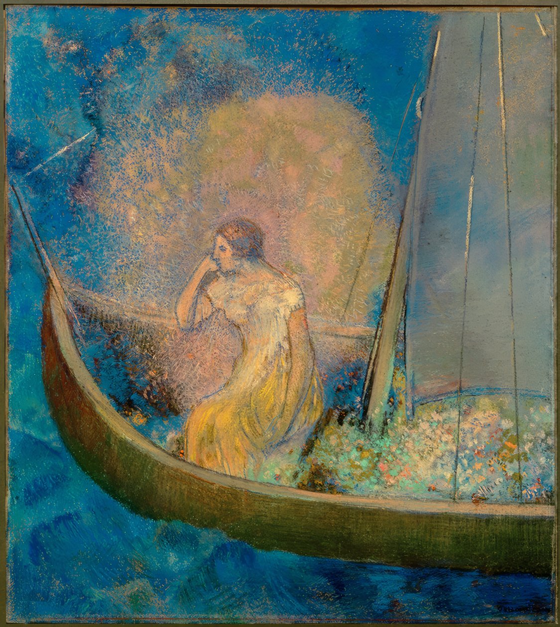 The Barge by Odilon Redon