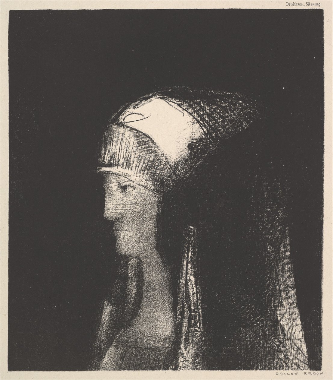 Druidess by Odilon Redon