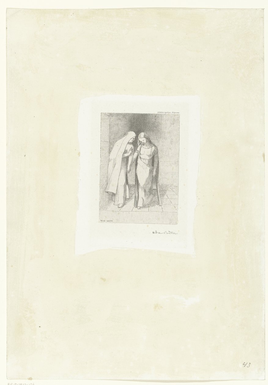 Mysterious Conversation by Odilon Redon
