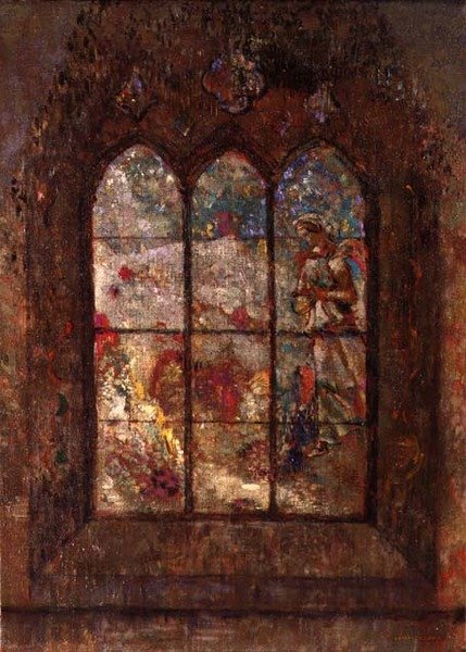Gothic Apparition by Odilon Redon