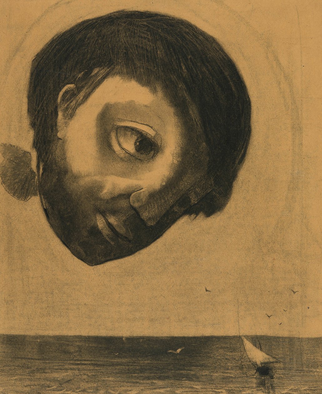 Guardian Spirit of the Waters by Odilon Redon