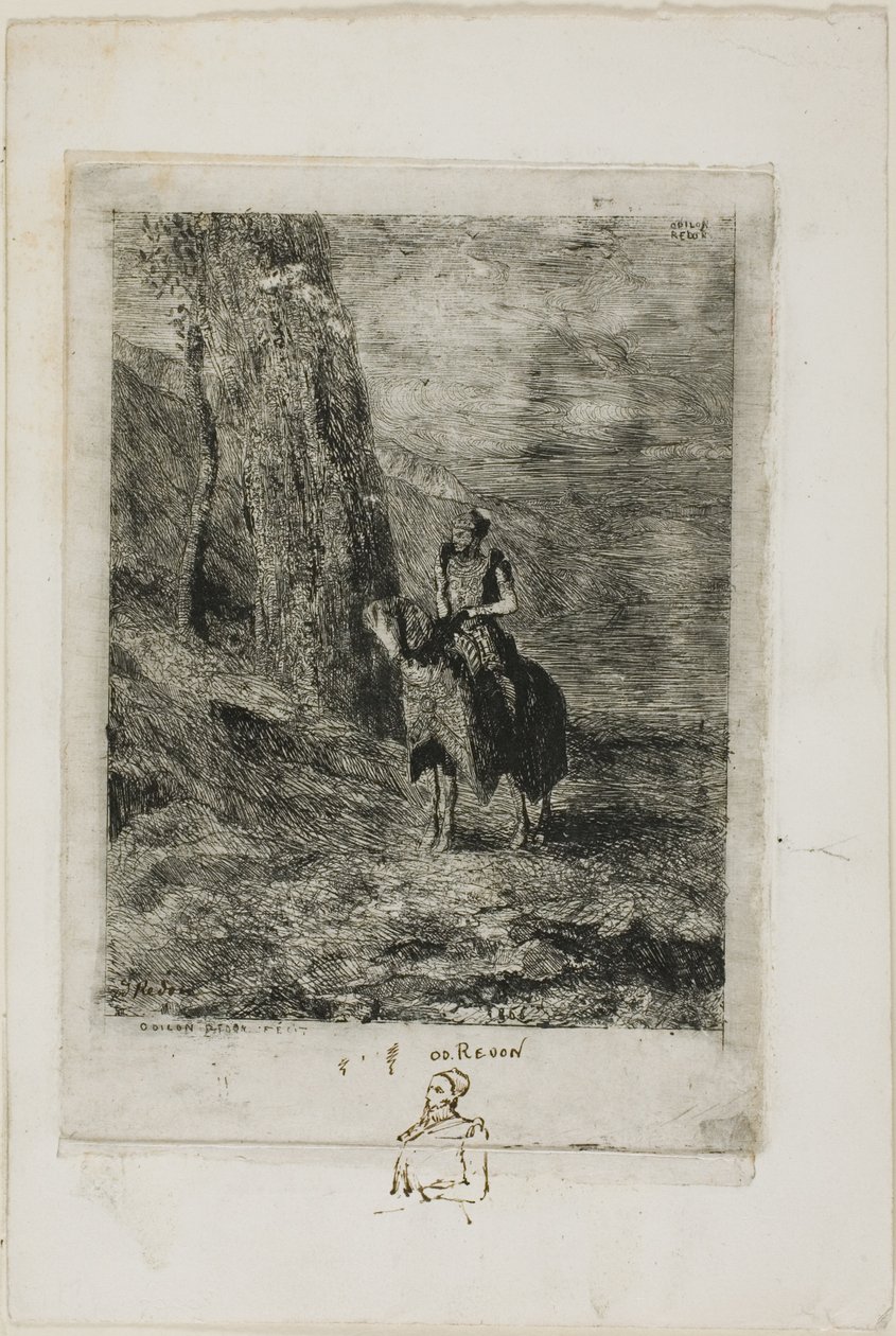 Horseman Waiting by Odilon Redon