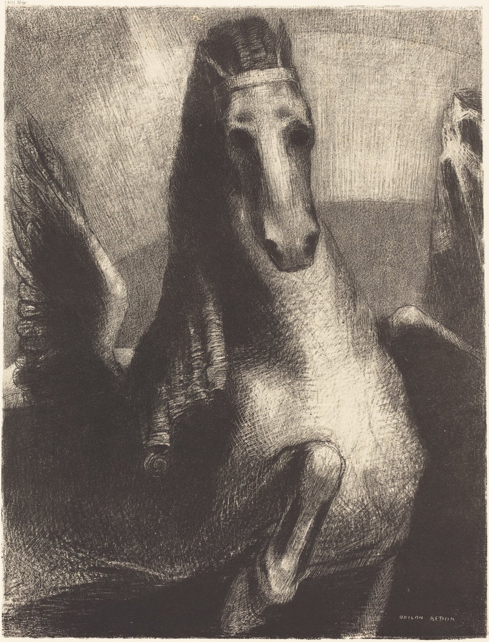 The Wing by Odilon Redon