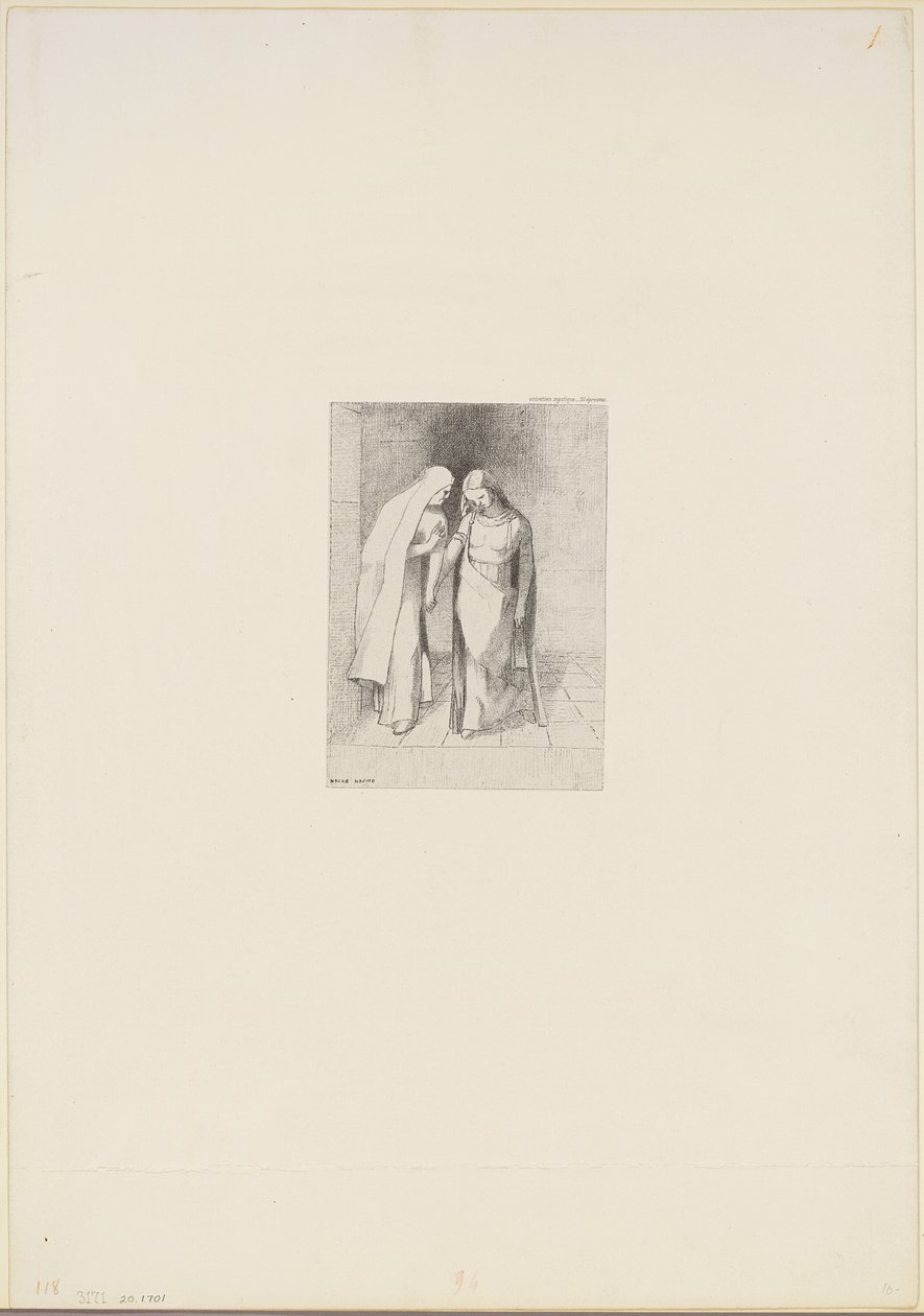 Mystical Conversation by Odilon Redon
