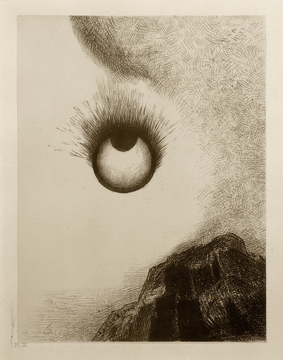 Everywhere the Pupils Blaze by Odilon Redon