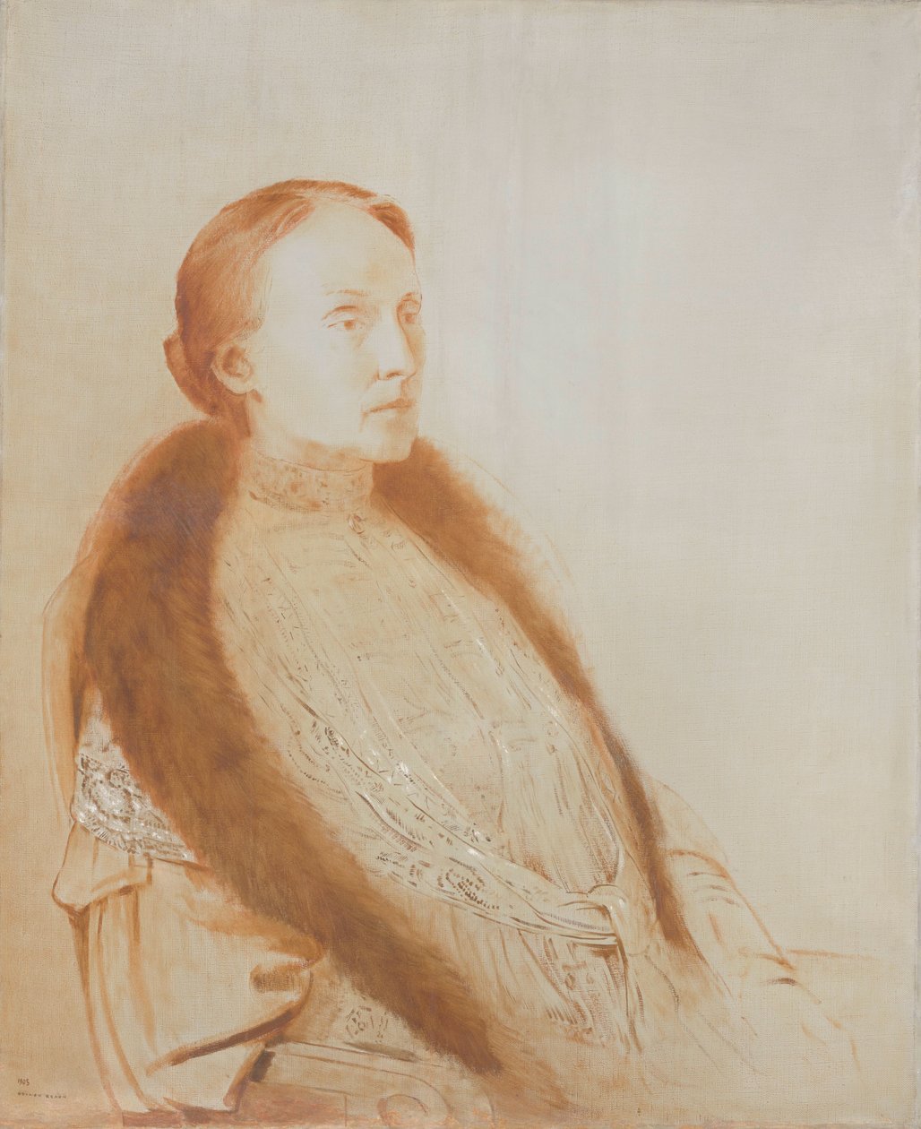 Portrait of A.M.L. Bonger-van der Linden by Odilon Redon