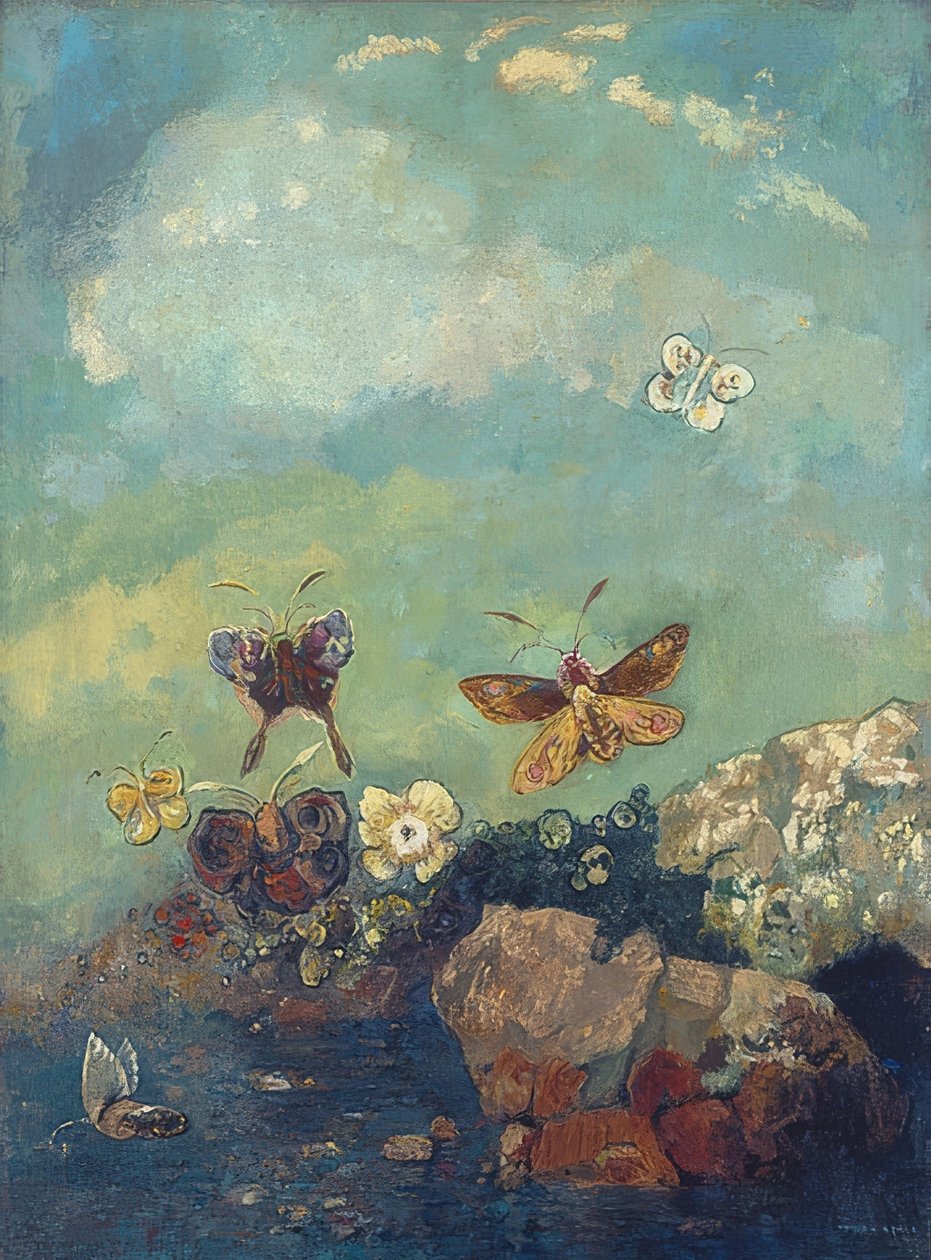 Butterflies by Odilon Redon